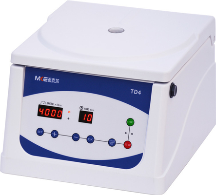 5ml / 10ml / 15ml ظرفیت سانتریفیوژ کم سرعت قابل حمل 4000 rpm ماشین فوق آرام با محدوده سرعت 0-4000rpm